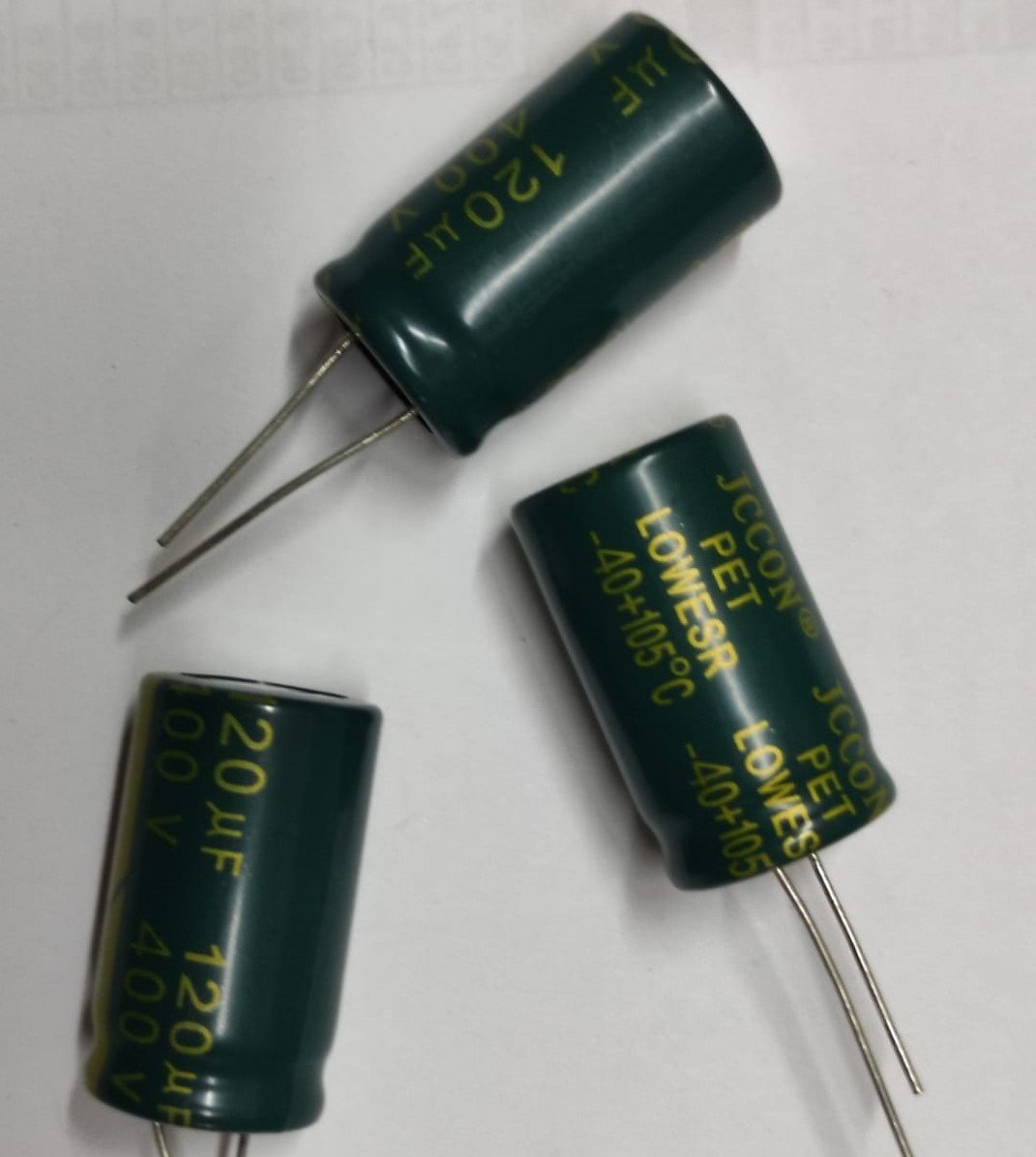 120UF 400V 105C 18X30 ELEKTROLİTİK ALÜMİNYUM KONDANSATÖR