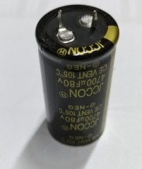 4700UF 80V   105C 25X50   SNAP ALÜMİNYUM KONDANSATÖR