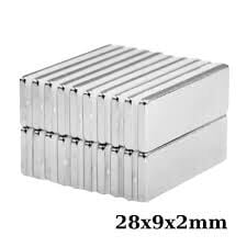 Neodyum Magnet 28x9x2mm Güçlü Neodim Mıknatıs
