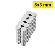 Neodyum Magnet 8X3mm Güçlü Neodim Mıknatıs