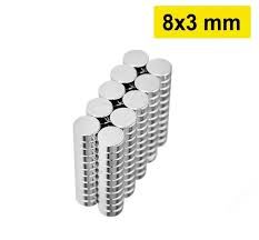 Neodyum Magnet 8X3mm Güçlü Neodim Mıknatıs