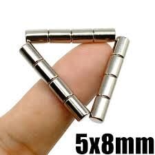 Neodyum Magnet 5X8mm Güçlü Neodim Mıknatıs