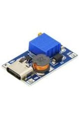 TYPE-C SOKETLİ MT3608 2A DC-DC AYARLANABİLİR VOLTAJ YÜKSELTİCİ MODÜL