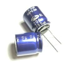 100UF 200V   28X20 105C   ELEKTROLİTİK ALÜMİNYUM KONDANSATÖR - ONLİNE ÖZEL FİYAT