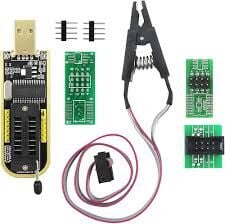 Ic Test Clips Socket Adapter SOIC8 SOP8 Flash CH341A 24 25 Series Eeprom Flash Bios Usb Programmer