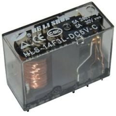 HLS-14F3L-DC5V-C    5A 5V 8 PIN    ÇİFT KONTAK FİNDER TİP RÖLE