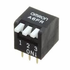 PIANO SWITCH   A6FR   3 POSITION  SPST   DIP SWITCH