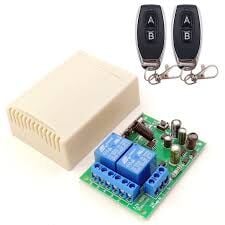 JJX-KG01 433MHZ KABLOSUZ AC 220V 10A 2 KANAL RF RÖLE ALICI VERİCİ EVRENSEL UZAKTAN KUMANDA ANAHTARI