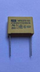 470NF 275VAC    MPX X2 RM:22.5MM   POLYESTER KONDANSATÖR
