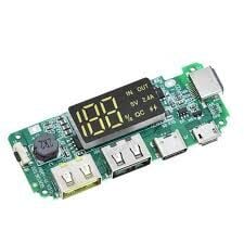Lithium battery charger board led dual usb 5v 2.4a