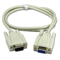 RS232 - Seri Port - 9 Pin Dişi - Erkek Kablo 1.5 Metre - Beyaz