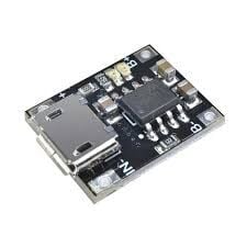 TC4056A Micro USB 1S 5V-6V 4.2V 1A Lityum Batarya Şarj Modül