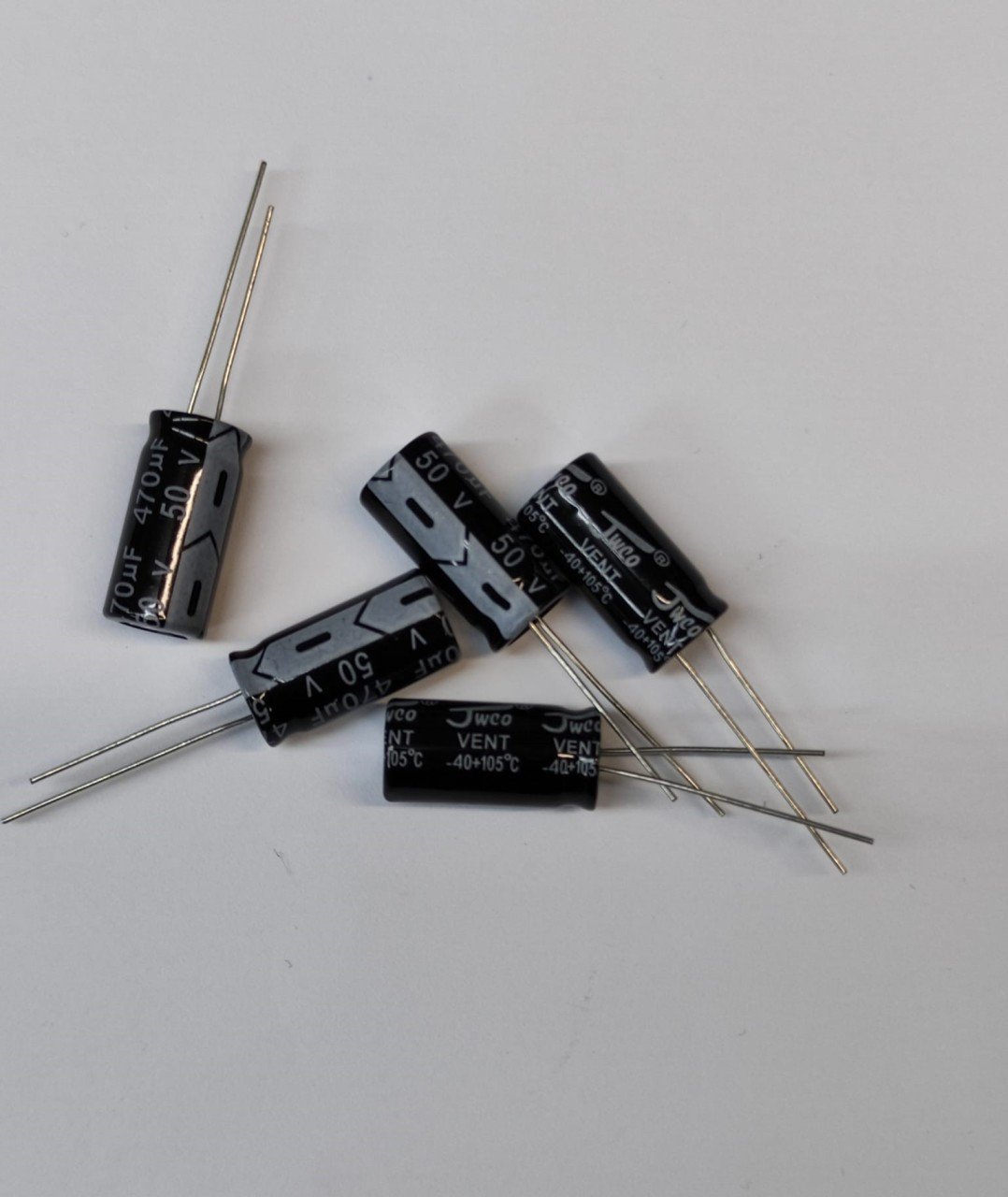 10 ADET - 470UF 50V 10X20 105C ELEKTROLİTİK ALÜMİNYUM KONDANSATÖR