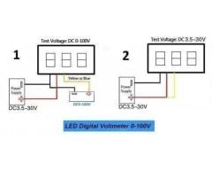 DSN-VC288 DC 100V 10A Voltmetre - Ampermetre