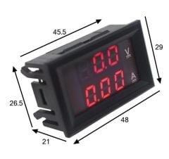 DSN-VC288 DC 100V 10A Voltmetre - Ampermetre