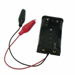 2'Lİ AA KALIN KALEM PİL YUVASI (KROKODİL KABLOLU) - PİL YATAĞI