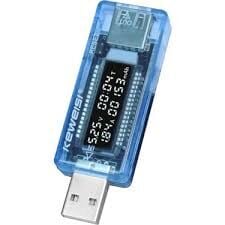 KWS-V20 Led Ekranlı USB Voltmetre Ampermetre USB Şarj ve Kapasite Cihazı