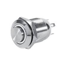 12MM METAL LEDLİ KALICI ON-OFF KIRMIZI