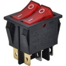 İKİLİ IŞIKLI ANAHTAR 12V KIRMIZI