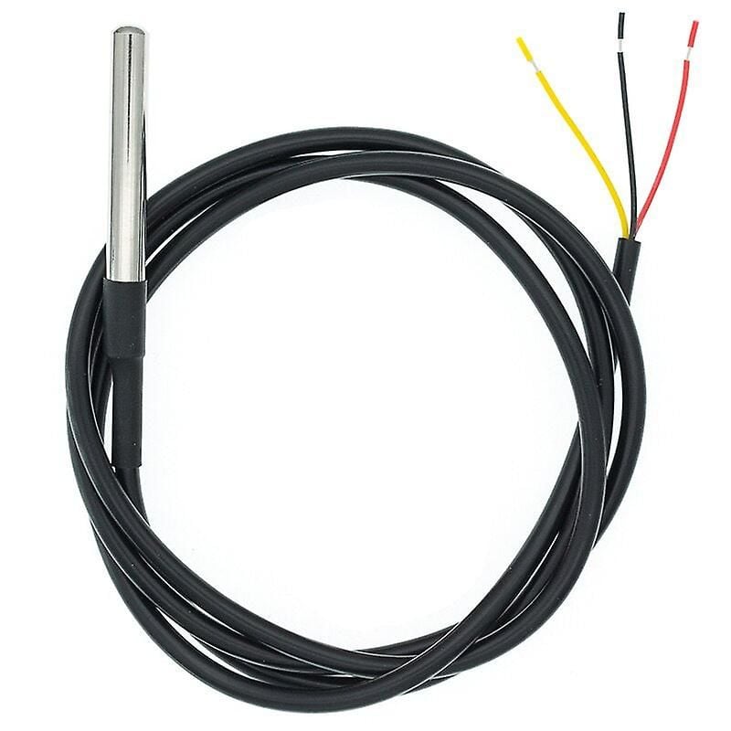 Ds18b20 Sıcaklık Sensörü Modülü Kiti Su Geçirmez 100CM Dijital Sensör Paslanmaz Çelik Kablosu