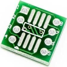 8 Pinli SO/MSOP/TSAOP/SOIC/SOP8'yi DIP8'e Dönüştürücü Çift Traflı Kart