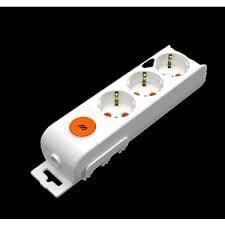 MUTLUSAN Rı Tech - ÜÇLÜ ANAHTARLI TOPRAKLI KLEMENSLİ GRUP PRİZ