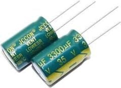 10 ADET -  3300UF 35V 105C 16X25 ELEKTROLİTİK ALÜMİNYUM KONDANSATÖR - ONLİNE ÖZEL FİYAT