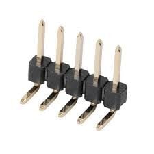 10 ADET -  C2100-05ACGDG0R 5PİN 1X5 2.54MM ERKEK 90C THT R/A PIN HEADER