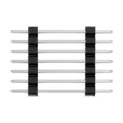 5 ADET -  2.54-1-07-S-4.3X4.2X26 7PİN 1X7 2.54MM 180C ERKEK THT V/T PIN HEADER