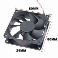 Fan 12V 0.3A 3P DC BRUSHLESS FAN 80X80X25MM