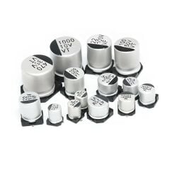 220UF 35V   105C 8X10.2   SMD ELEKTROLİTİK KONDANSATÖR